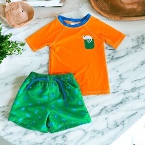 Floatimini Boys 2 Piece Matching Swim Set Size 24 Months